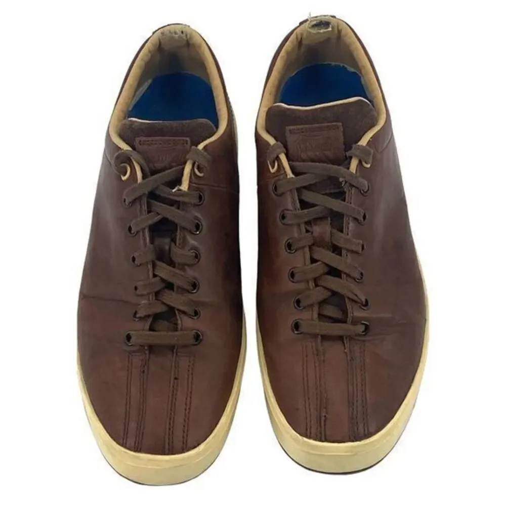 K-Swiss Clean Classic Low 02874289 Sneaker Brown Leather Mens  US 9 / EUR 42‎